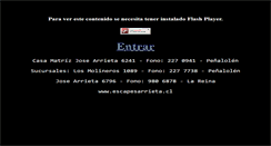 Desktop Screenshot of escapesarrieta.cl